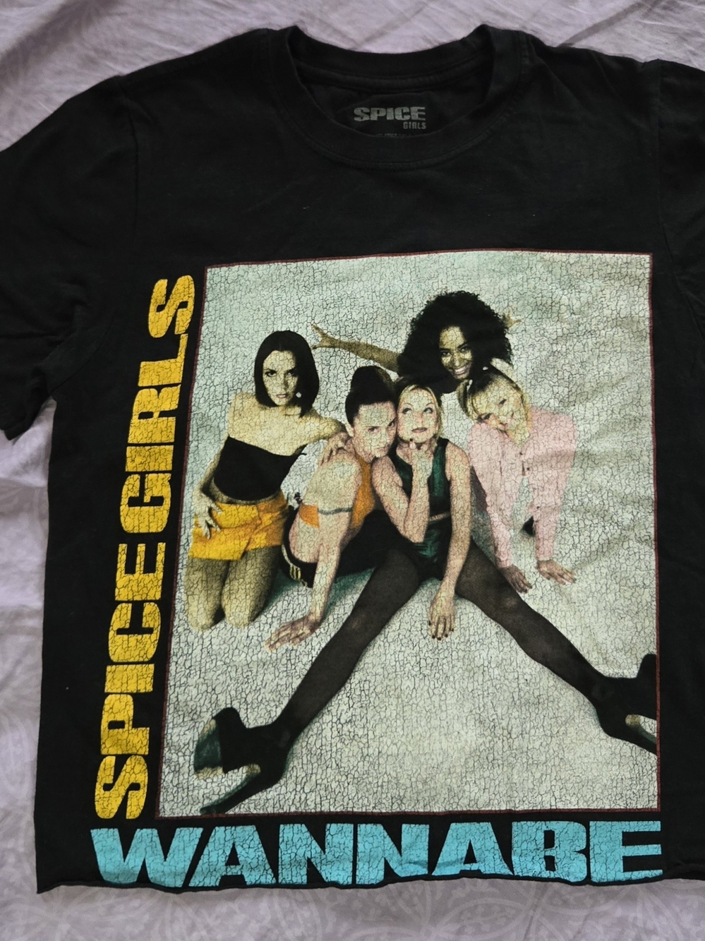 SPICE GIRLS Vintage Inspired Graphic Crop Top - Women's Size S